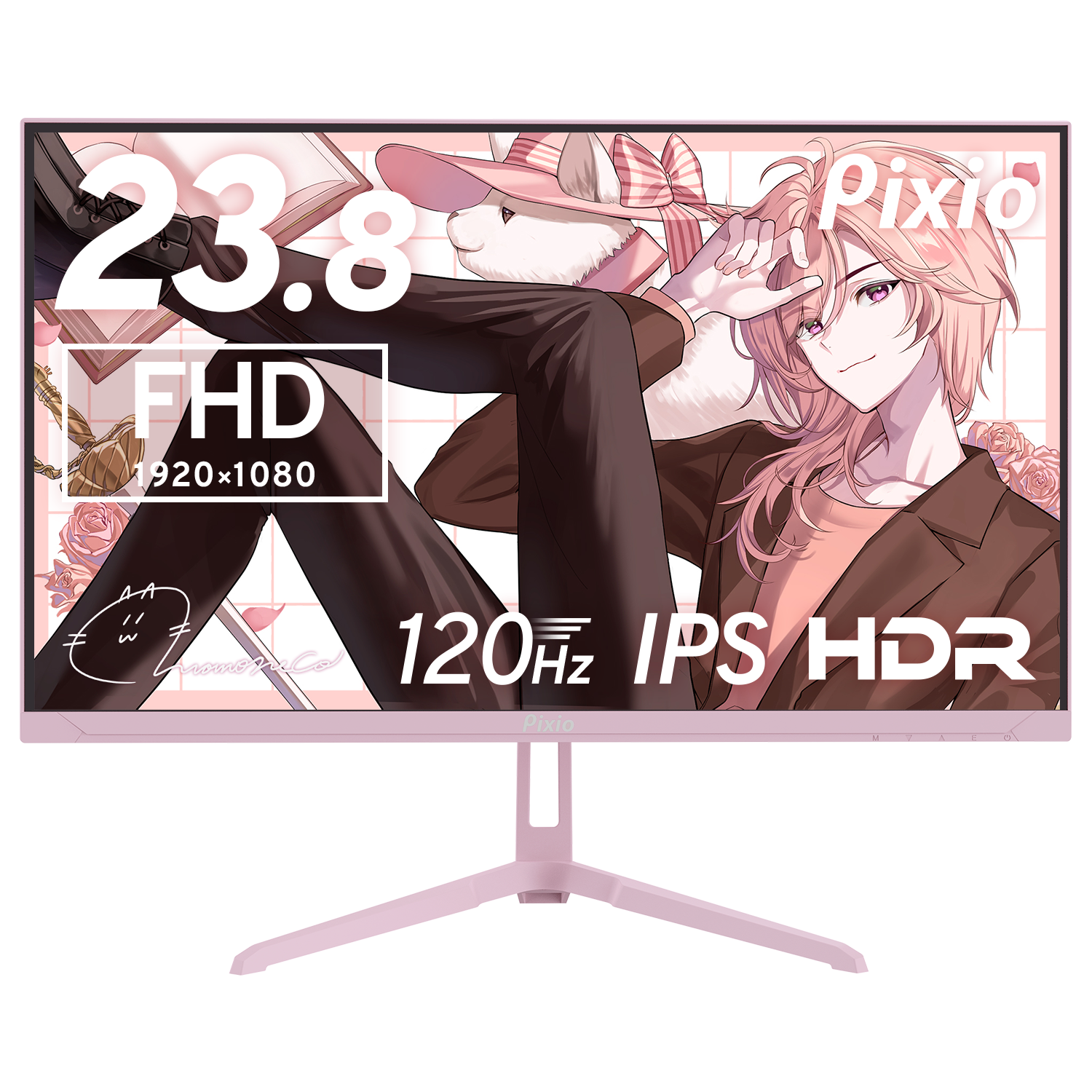 PX246WAVEK / パステルピンク | 23.8インチ 120Hz FHD IPSゲーミング PX246WAVEK / パステルピンク | 23.8インチ 120Hz FHD IPSゲーミング
