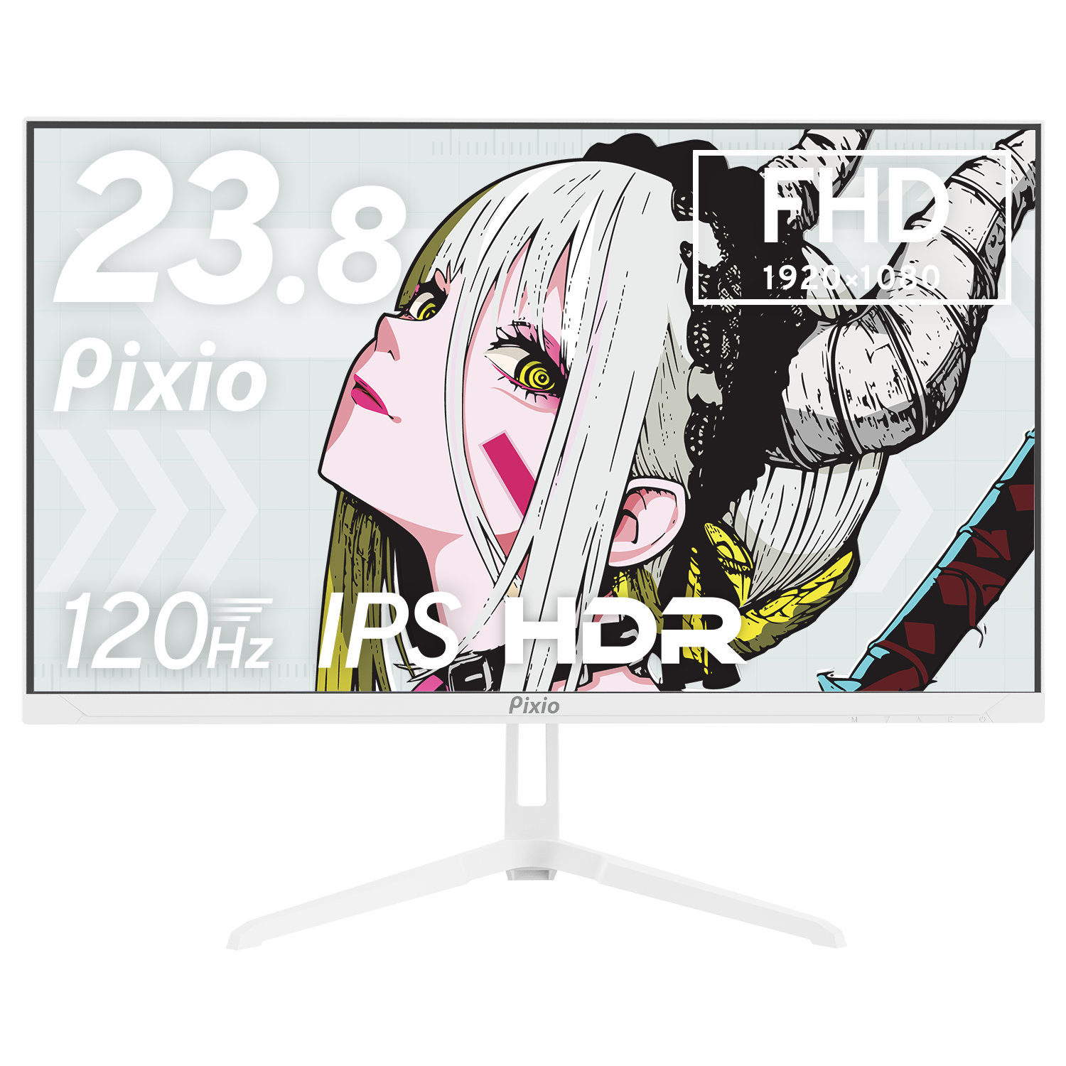 Pixio PX246 Wave 23.8インチ PX246WAVEW / ホワイト | 23.8インチ 120Hz FHD IPSゲーミング