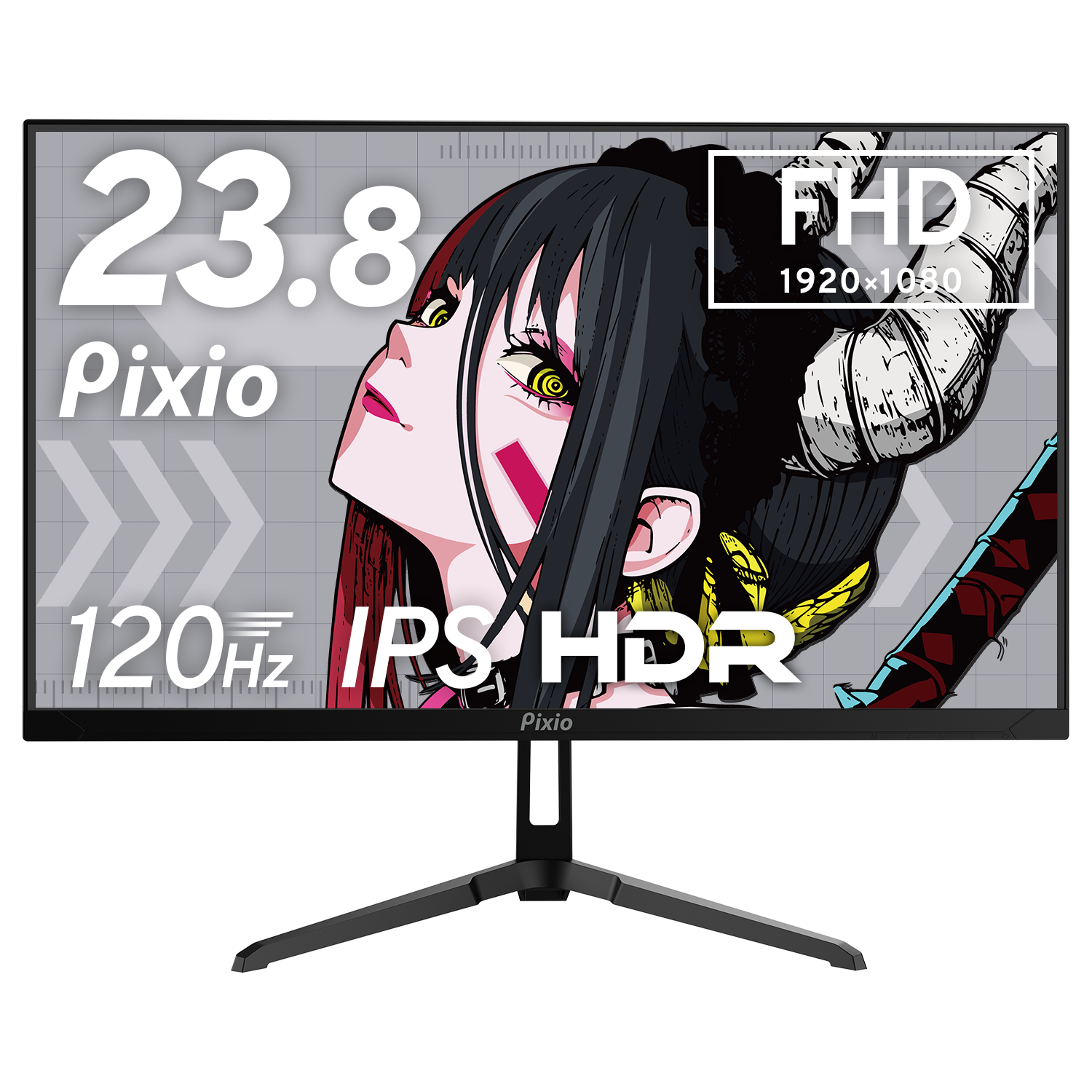 Pixio PX246 Wave ゲーミングモニター 23.8インチ PX246WAVE / ブラック | 23.8インチ 120Hz FHD IPSゲーミング