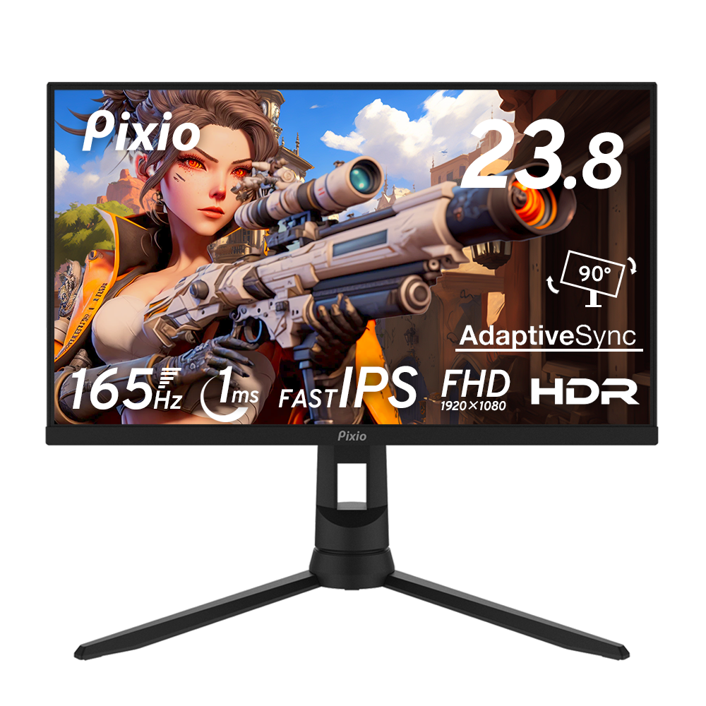 Pixio PX248 PRO ゲーミングモニター 23.8インチ PX248PRO | 23.8インチ 165Hz FHD Fast IPSゲーミングモニター
