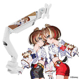 PS2S White モニターアーム シングル ディズニーキャラクター/Mika Pikazo(チップ&デール)