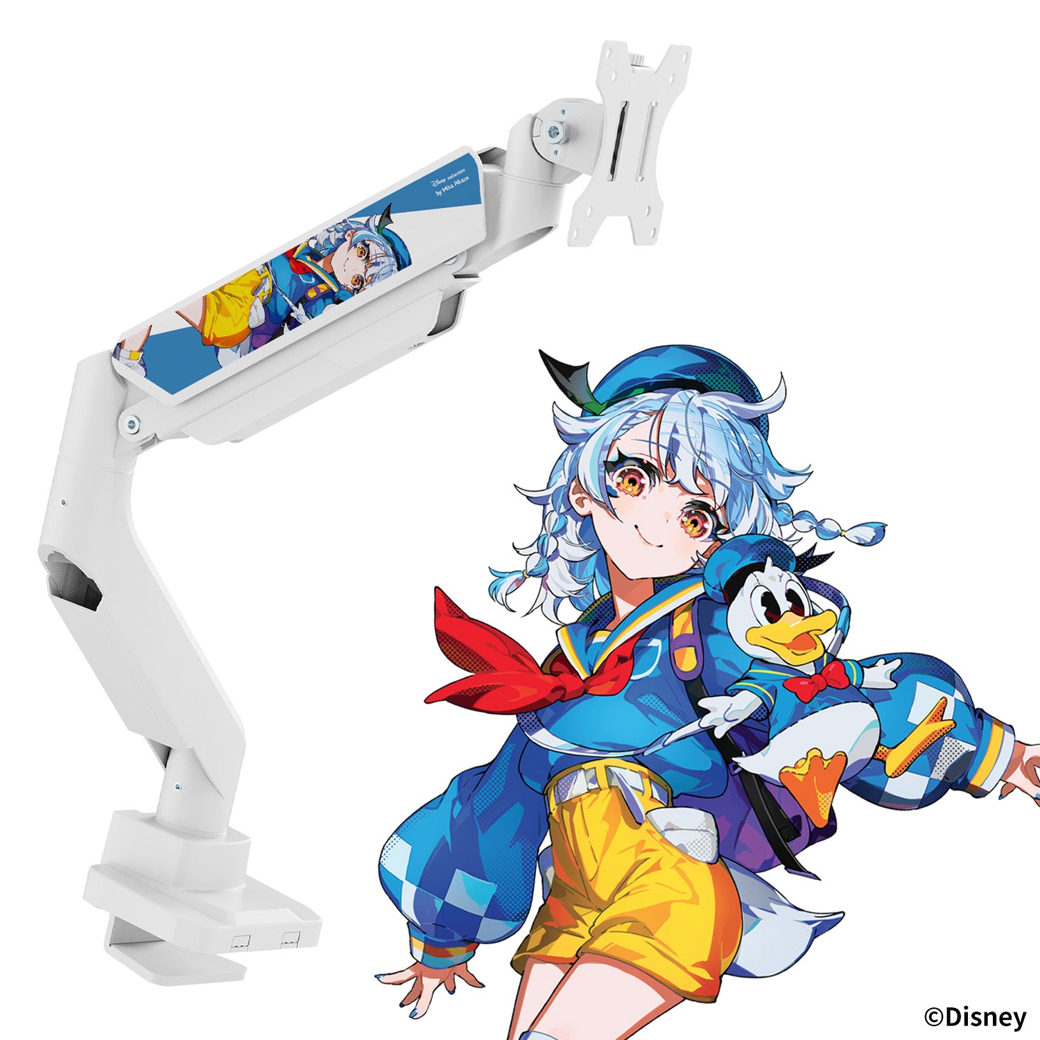 pixio PS2 single モニターアーム　ホワイト 楽天市場】モニターアーム シングル ホワイト 17〜49インチ対応