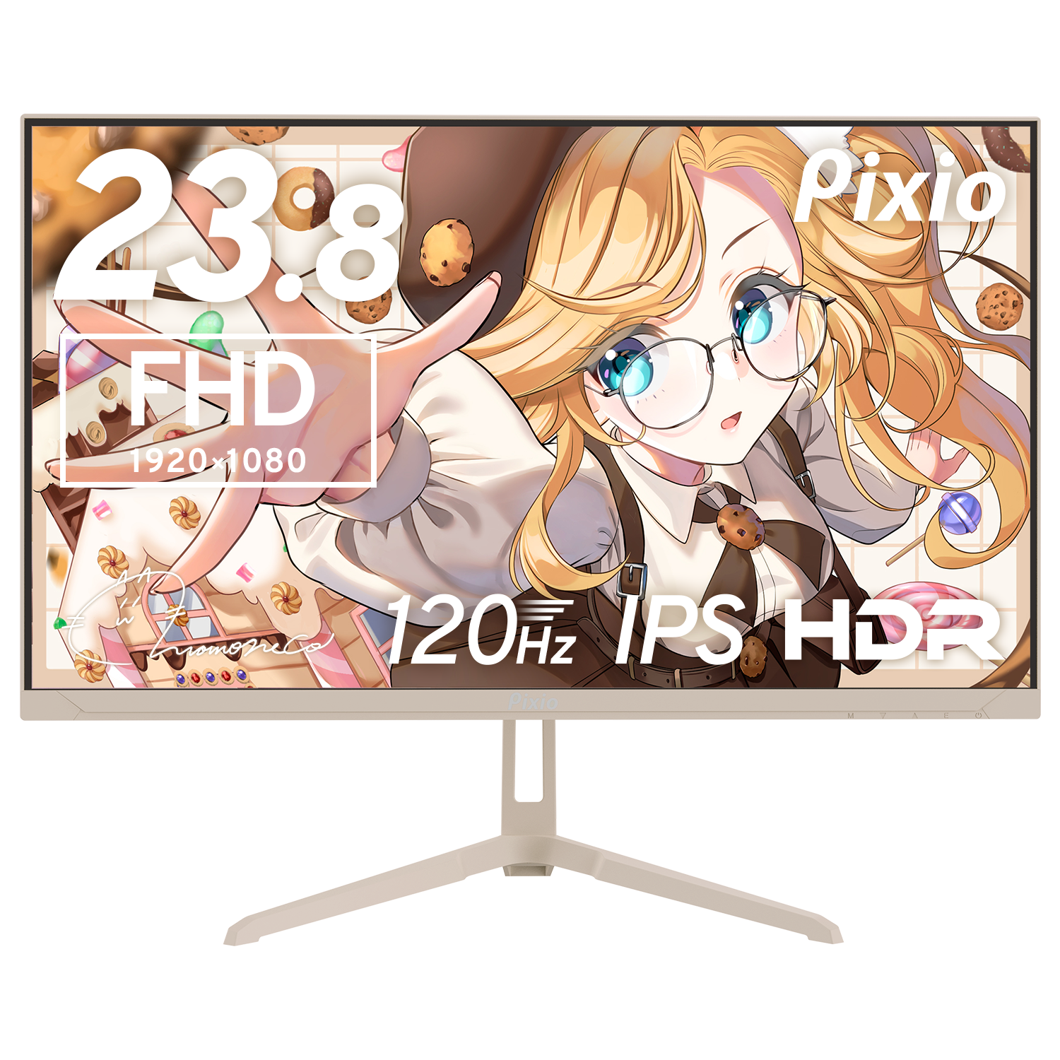PX246WAVEBE / ベージュ | 23.8インチ 120Hz FHD IPSゲーミング PX246WAVEBE / ベージュ | 23.8インチ 120Hz FHD IPSゲーミング