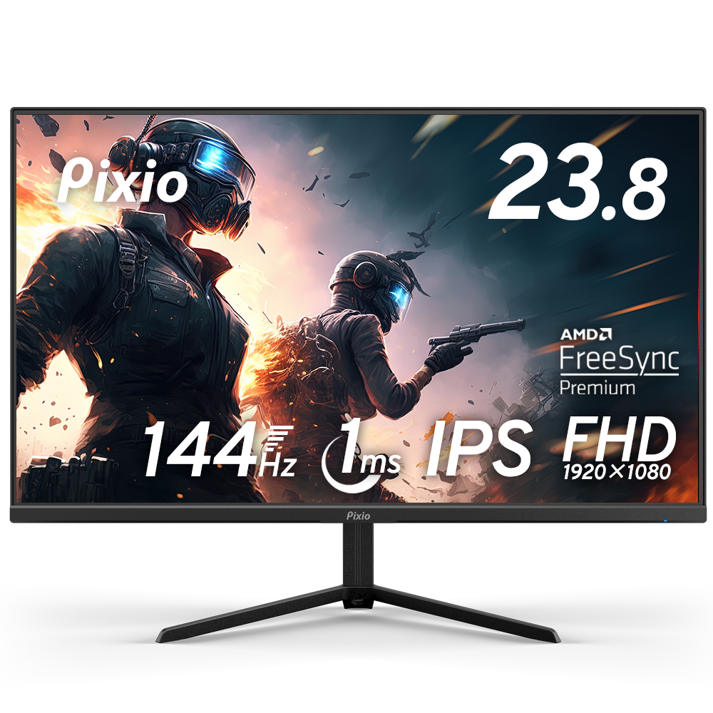 Pixio PX248 Prime 23.8インチ FHD IPS 144Hz PX248P | 23.8インチ 144Hz FHD IPSゲーミングモニター | Pixio