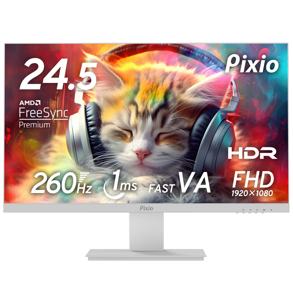 Pixio PX259 Advanced ホワイト 260hz 24.5インチ PX259AW / ホワイト | 24.5インチ 260Hz FHD FastVAゲーミング