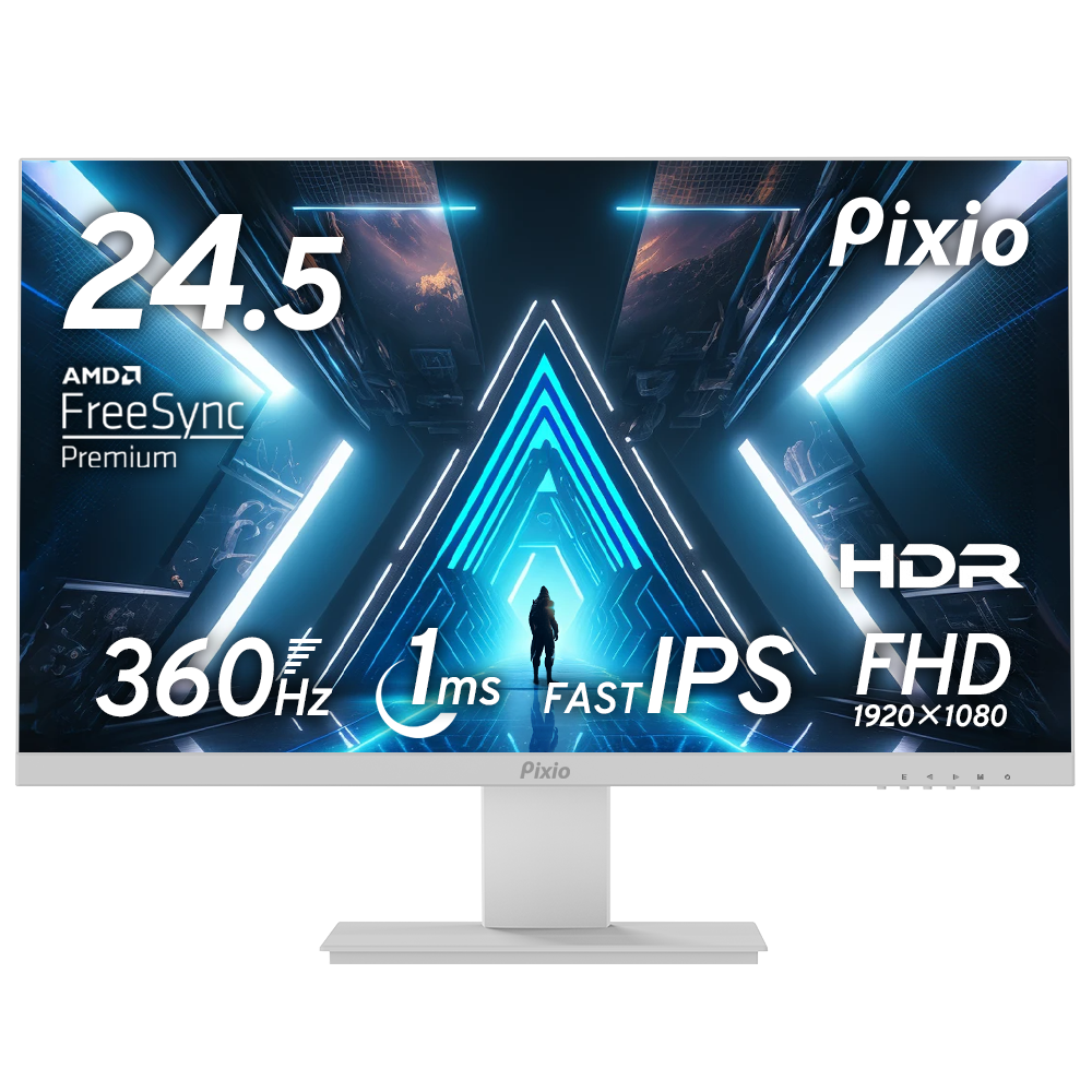 PX259 Prime S White | 24.5インチ 360hz FHD IPS | Pixio（ピクシオ 