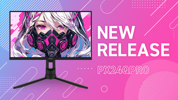 24インチでWQHDの高解像度モニター「PX24QPro」が新発売！ 画面の移り変わりが激しいゲームやグラフィックが重視される作業に快適