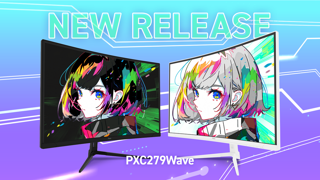迫力のある映像美が楽しめるゲーミングモニター『PXC279WAVE』シリーズ 迫力のある映像美が楽しめるゲーミングモニター『PXC279WAVE』シリーズ