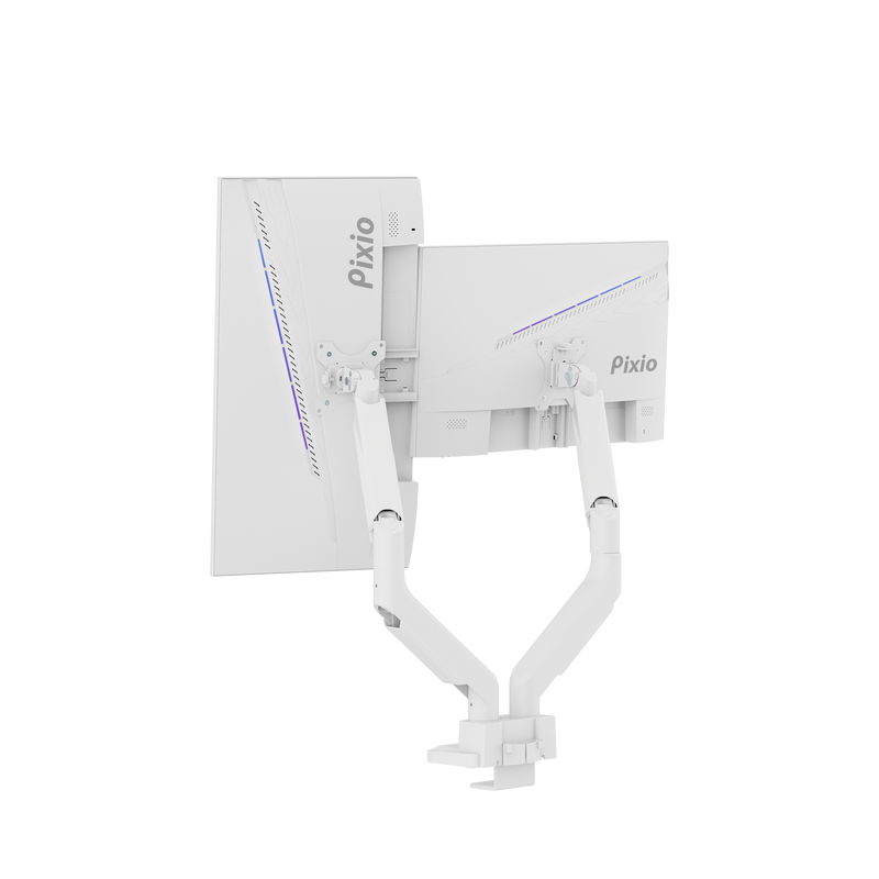 PS2SDW デュアルモニターアーム / ホワイト | Pixio PS2SDW デュアルモニターアーム / ホワイト | Pixio