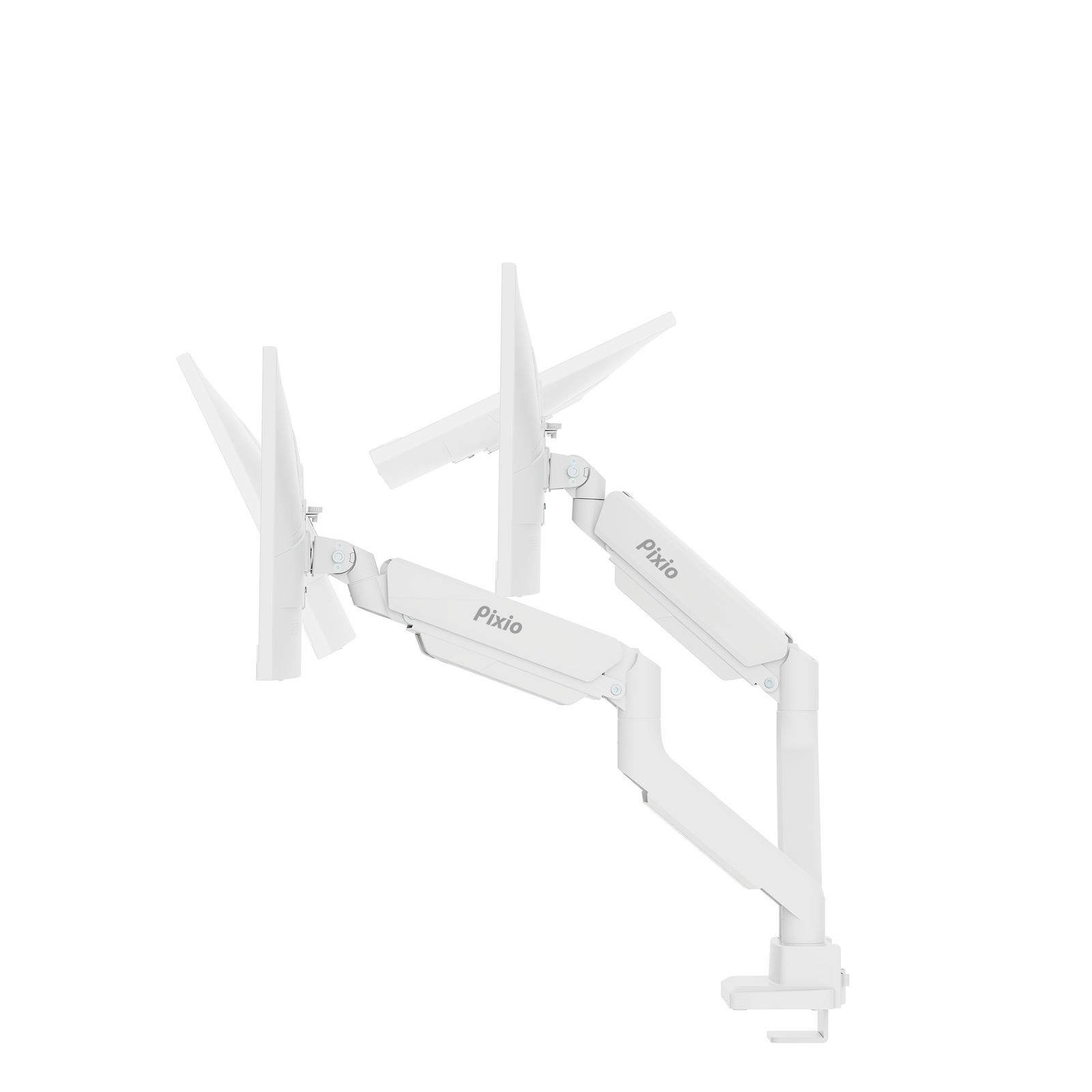 PS2SDW デュアルモニターアーム / ホワイト | Pixio PS2SDW デュアルモニターアーム / ホワイト | Pixio