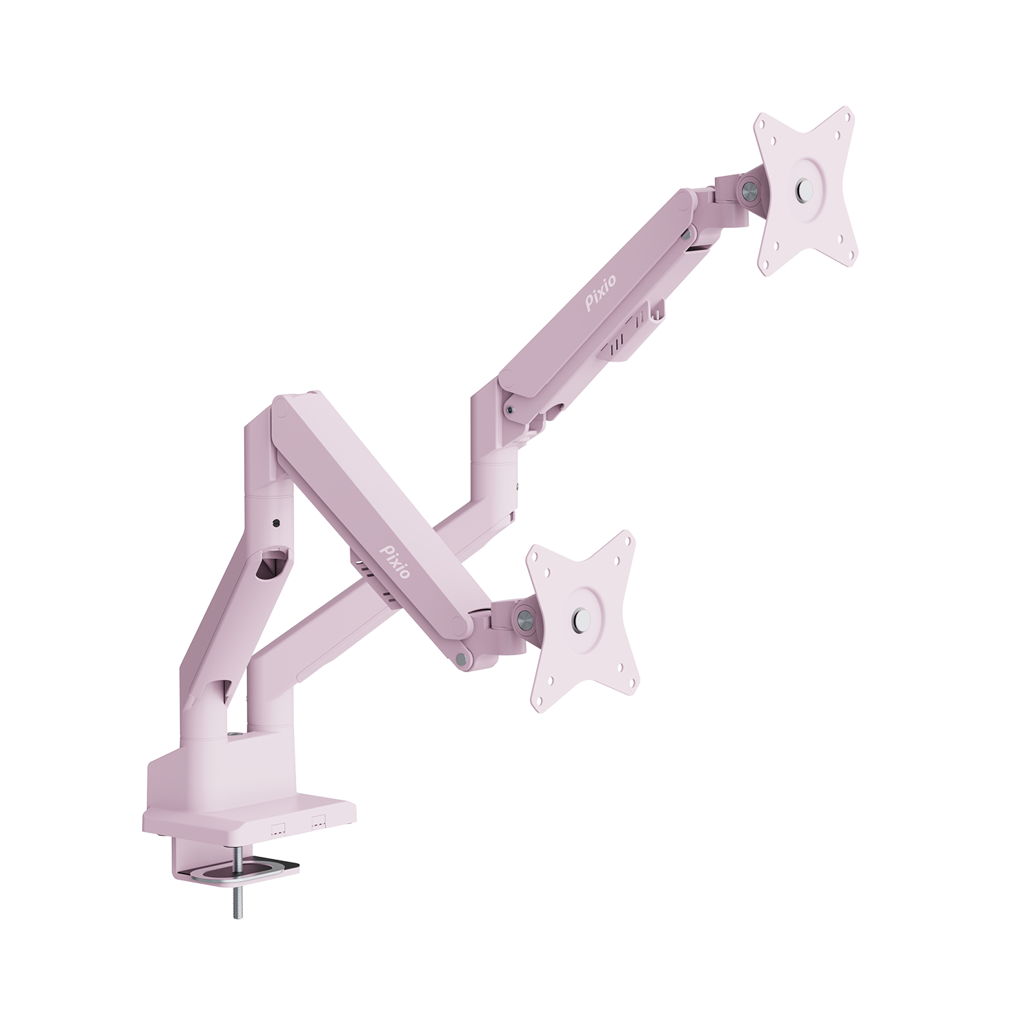 PSW1D Monitor Arm Dual / Pastel Pink