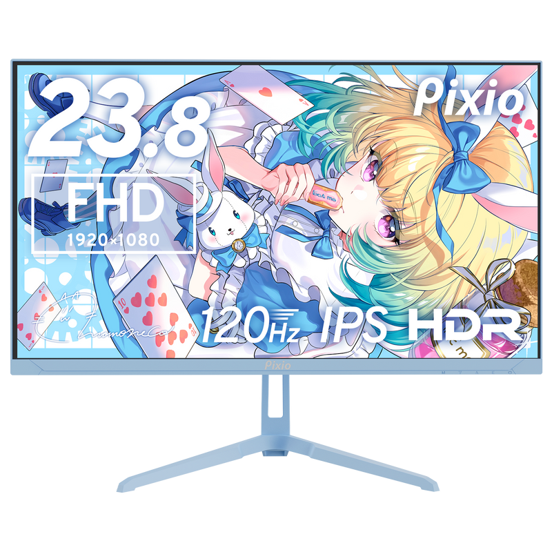 PX246WAVEB / パステルブルー | 23.8インチ 120Hz FHD IPSゲーミング PX246WAVEB / パステルブルー | 23.8インチ 120Hz FHD IPSゲーミング