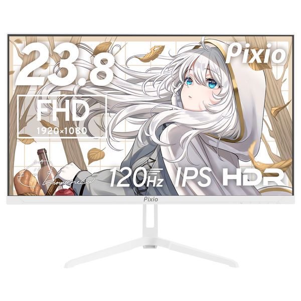 PX246WAVEW / ホワイト | 23.8インチ 120Hz FHD IPSゲーミングモニター PX246WAVEW / ホワイト | 23.8インチ 120Hz FHD IPSゲーミングモニター