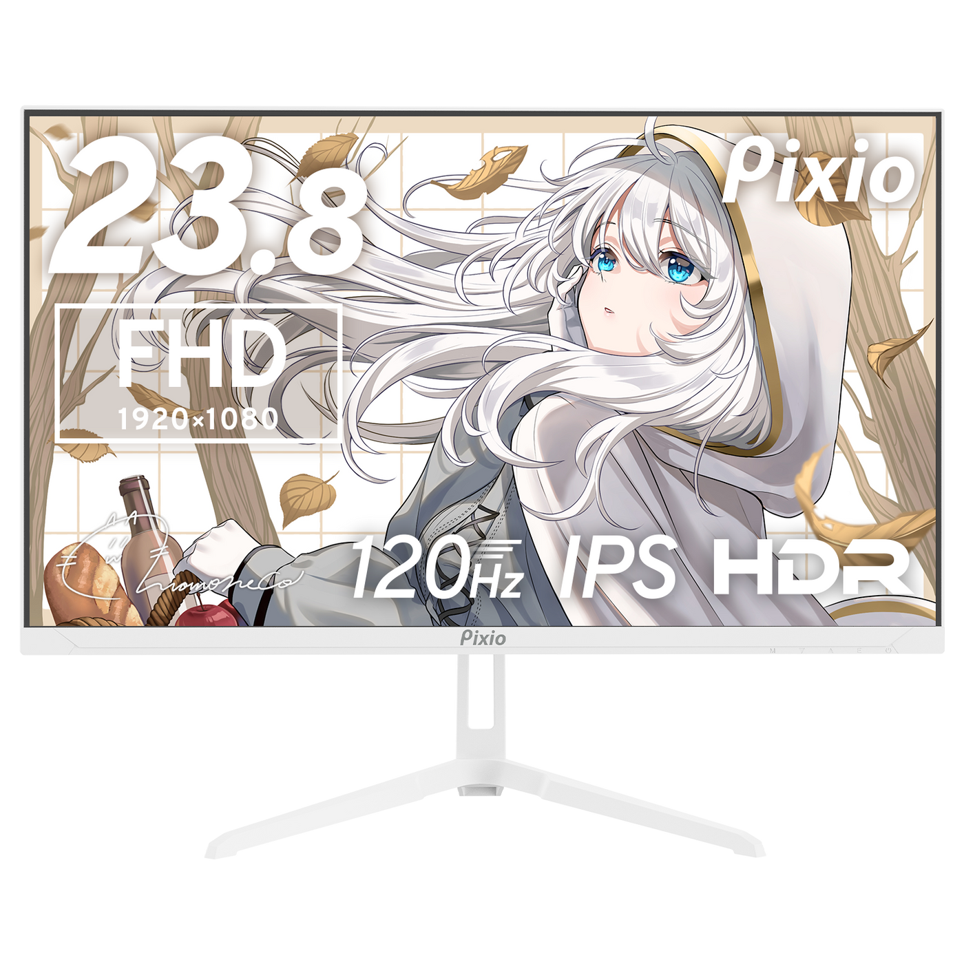 PX246WAVEW / ホワイト | 23.8インチ 120Hz FHD IPSゲーミングモニター PX246WAVEW / ホワイト | 23.8インチ 120Hz FHD IPSゲーミングモニター