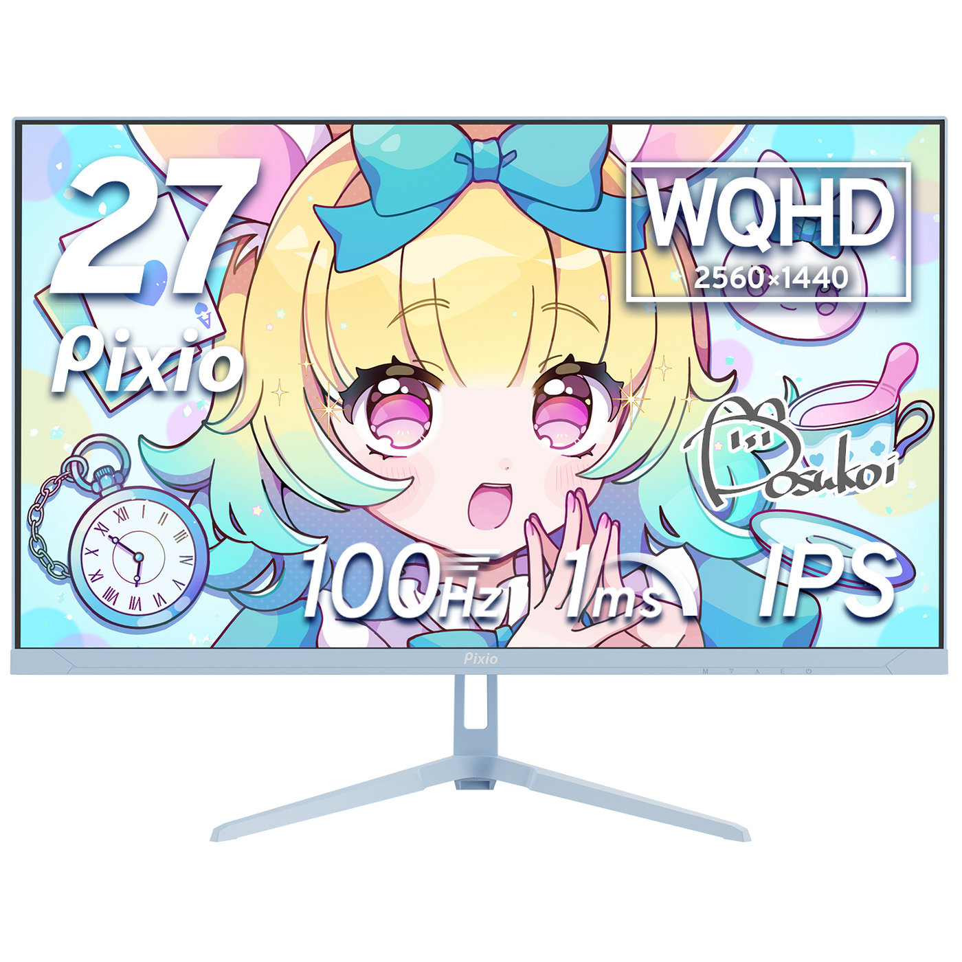 PX275WAVEB / パステルブルー・水色 | 27インチ 100Hz WQHD FastIPS PX275WAVEB / パステルブルー・水色 | 27インチ 100Hz WQHD FastIPS