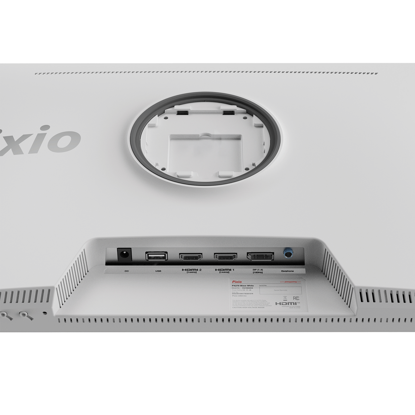 美品 Pixio PX278 WAVE White ゲーミングモニター27インチ PX278WAVEW_15001500_port_1400x