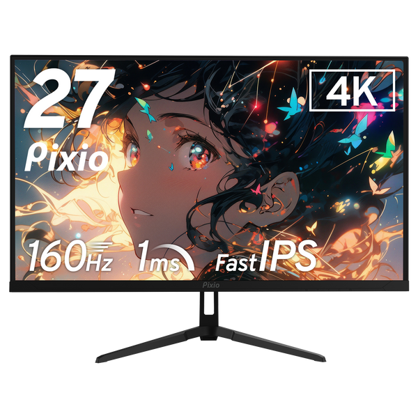 Pixio PX27U Wave Black 4Kゲーミングモニター 27インチ PX27UWAVE / ブラック | 27インチ 160Hz 4K Fast IPSゲーミング