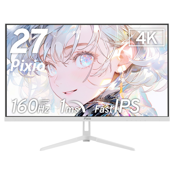 PX27UWAVEW / ホワイト | 27インチ 160Hz 4K Fast IPSゲーミングモニター | Pixio