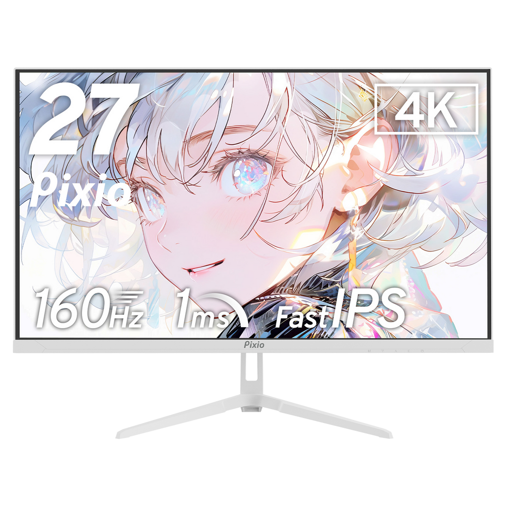 超美品!!Pixio PX27U Wave White 27インチ 4K PX27UWAVEW / ホワイト | 27インチ 160Hz 4K Fast IPSゲーミング