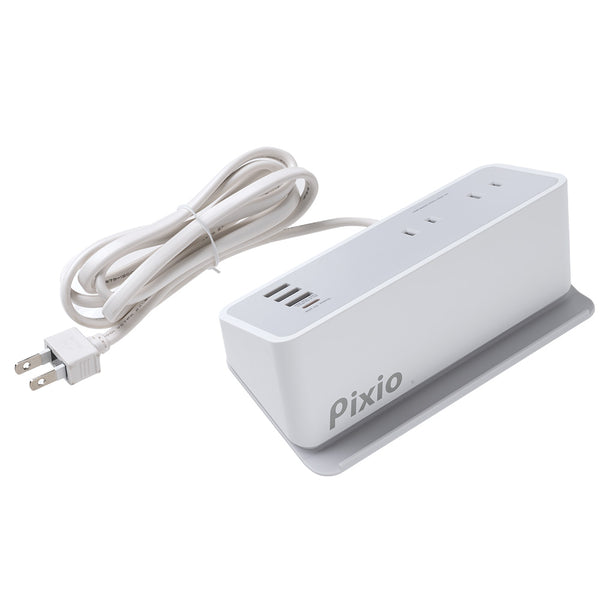 Pixio モニター本体 ケーブル、アダプター付き AC&USB Tap / White（AC/USBマルチタップ） | Pixio