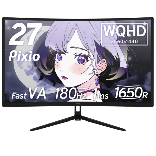 PXC278WAVE / ブラック | 27インチ 180Hz WQHD Fast VA 湾曲ゲーミング PXC278WAVE / ブラック | 27インチ 180Hz WQHD Fast VA 湾曲ゲーミング