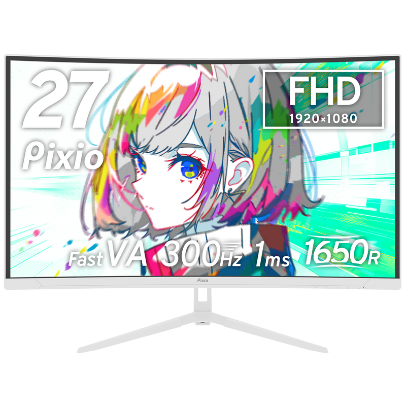PXC279WAVEW / ホワイト| 27インチ 300Hz FHD Fast VA 湾曲ゲーミング PXC279WAVEW / ホワイト| 27インチ 300Hz FHD Fast VA 湾曲ゲーミング