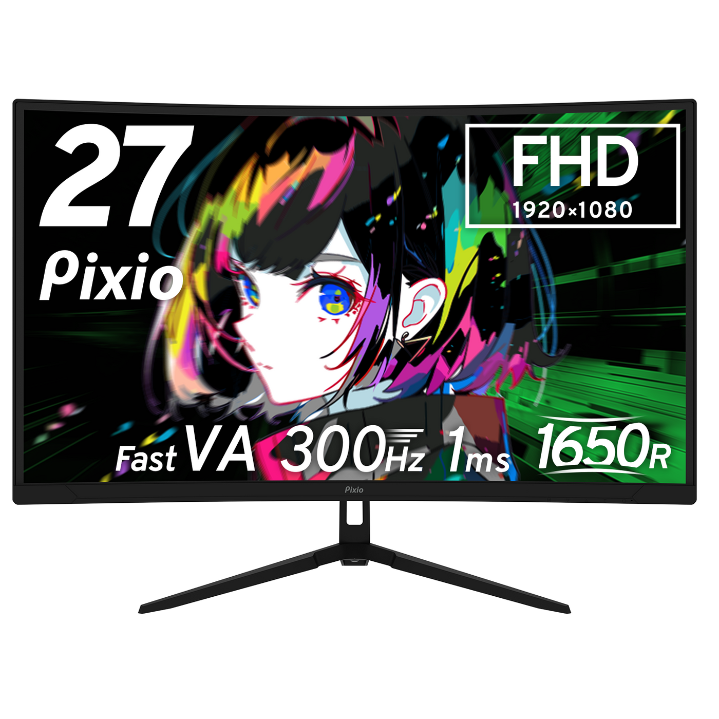PXC279WAVE / ブラック | 27インチ 300Hz FHD Fast VA 湾曲ゲーミング PXC279WAVE / ブラック | 27インチ 300Hz FHD Fast VA 湾曲ゲーミング