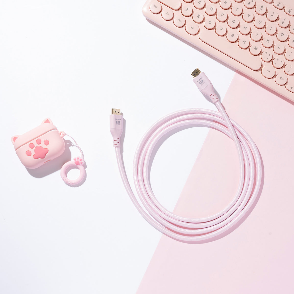 パステルピンクのゲーミングモニター | Pixio