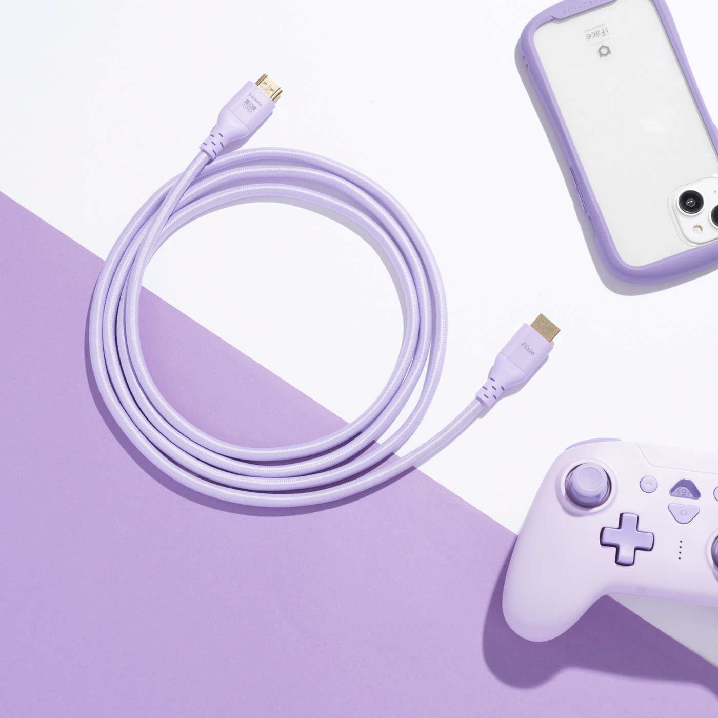 HDMIケーブル / パステルパープル / PXH212BPP | Pixio