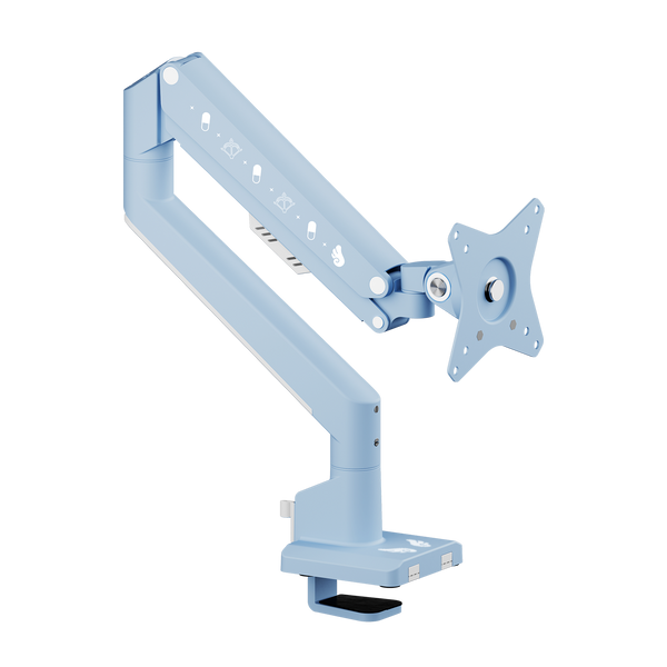 PSW1S Monitor Arm Single Decora / Pastel Blue Angel