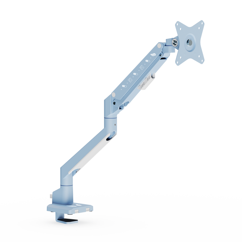 PSW1S Monitor Arm Single Decora / Pastel Blue Angel