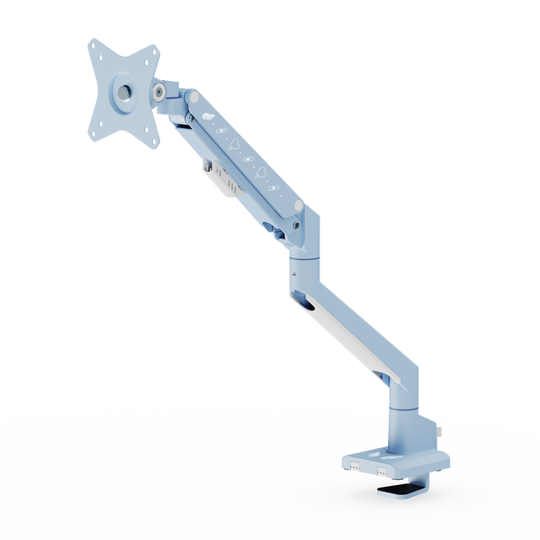 PSW1S Monitor Arm Single Decora / Pastel Blue Angel