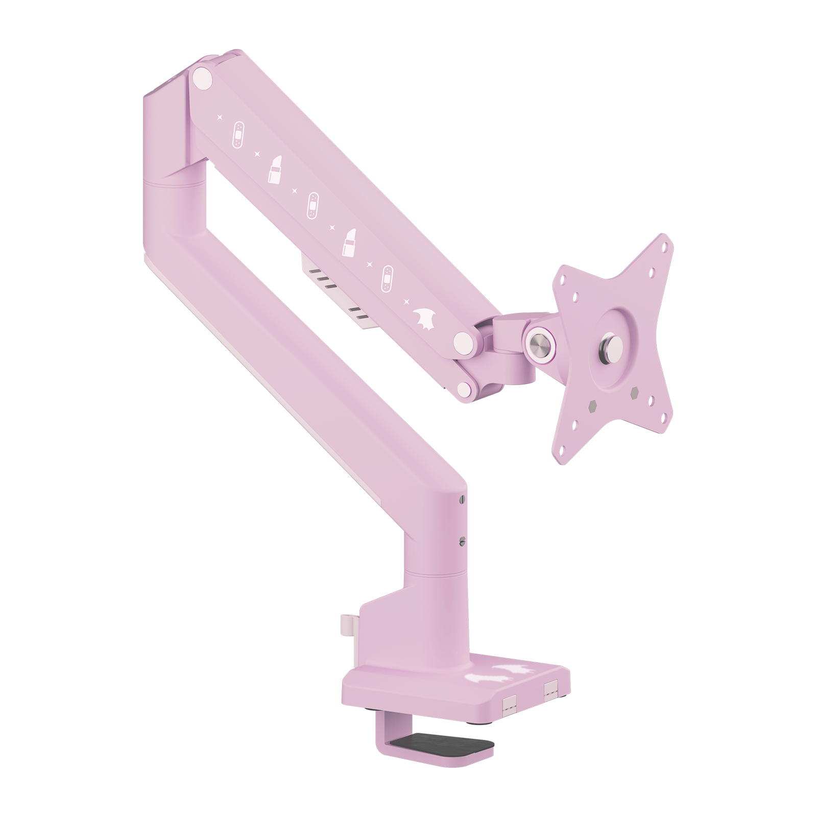 PSW1S Monitor Arm Single Decora / Pastel Pink Devil