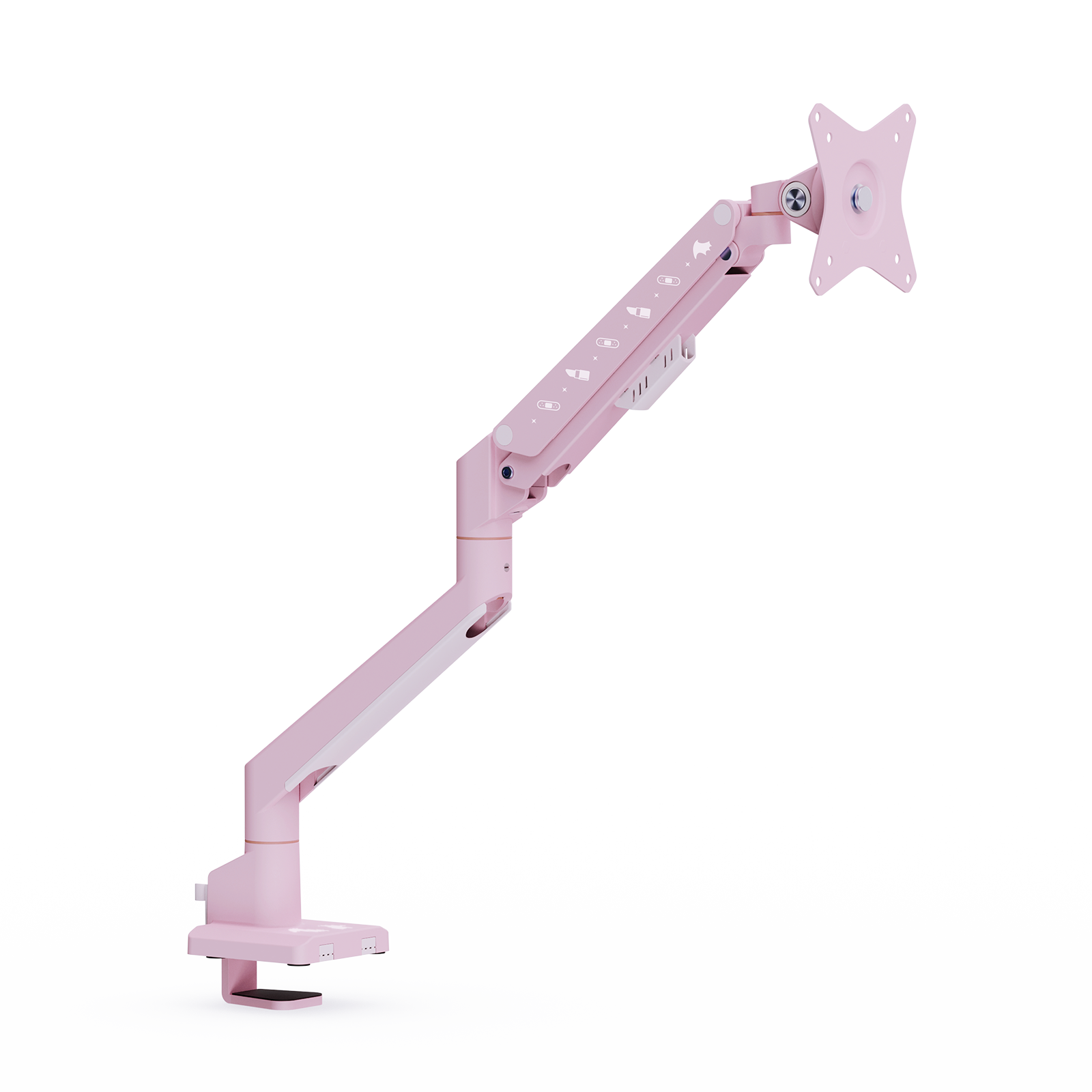PSW1SPK モニターアーム シングル / パステルピンク デビル | Pixio