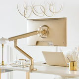 PSW3S Slim Monitor Arm Single / Champagne Gold