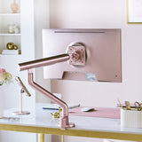 PSW3S Slim Monitor Arm Single / Pink Gold