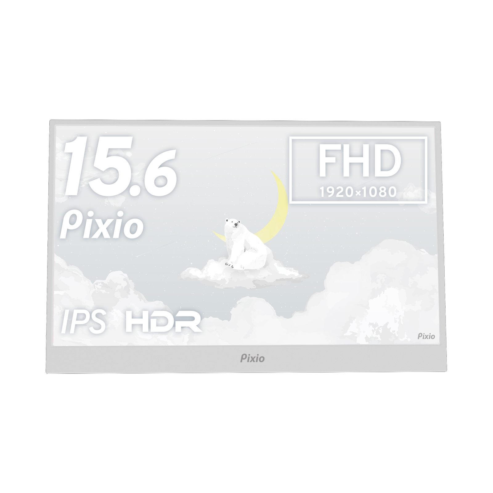 PX160WAVEW / ホワイト | 15.6インチ 60Hz FHD IPSゲーミングモニター