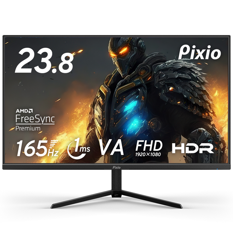 Pixio 165Hz対応 23.8インチ ゲーミングモニター PX243 | 23.8インチ 165Hz FHD VAゲーミングモニター | Pixio