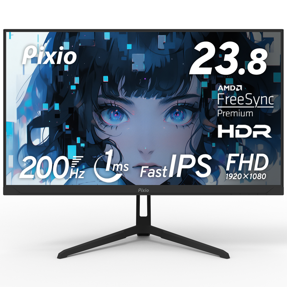 PX248 Wave | 23.8インチ 200Hz FHD FastIPS | Pixio（ピクシオ