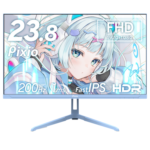 ピ*ಣ様 【美品】Pixio PX248 Wave モニター23.8インチ 20 PX248WAVEB / パステルブルー | 23.8インチ 200Hz FHD FastIPS