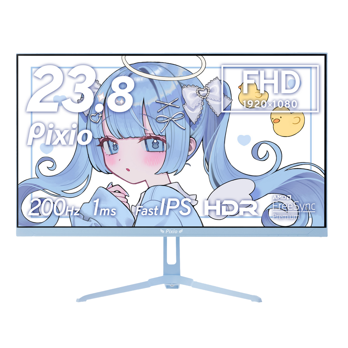 パステルブルー / 水色のゲーミングモニター | Pixio