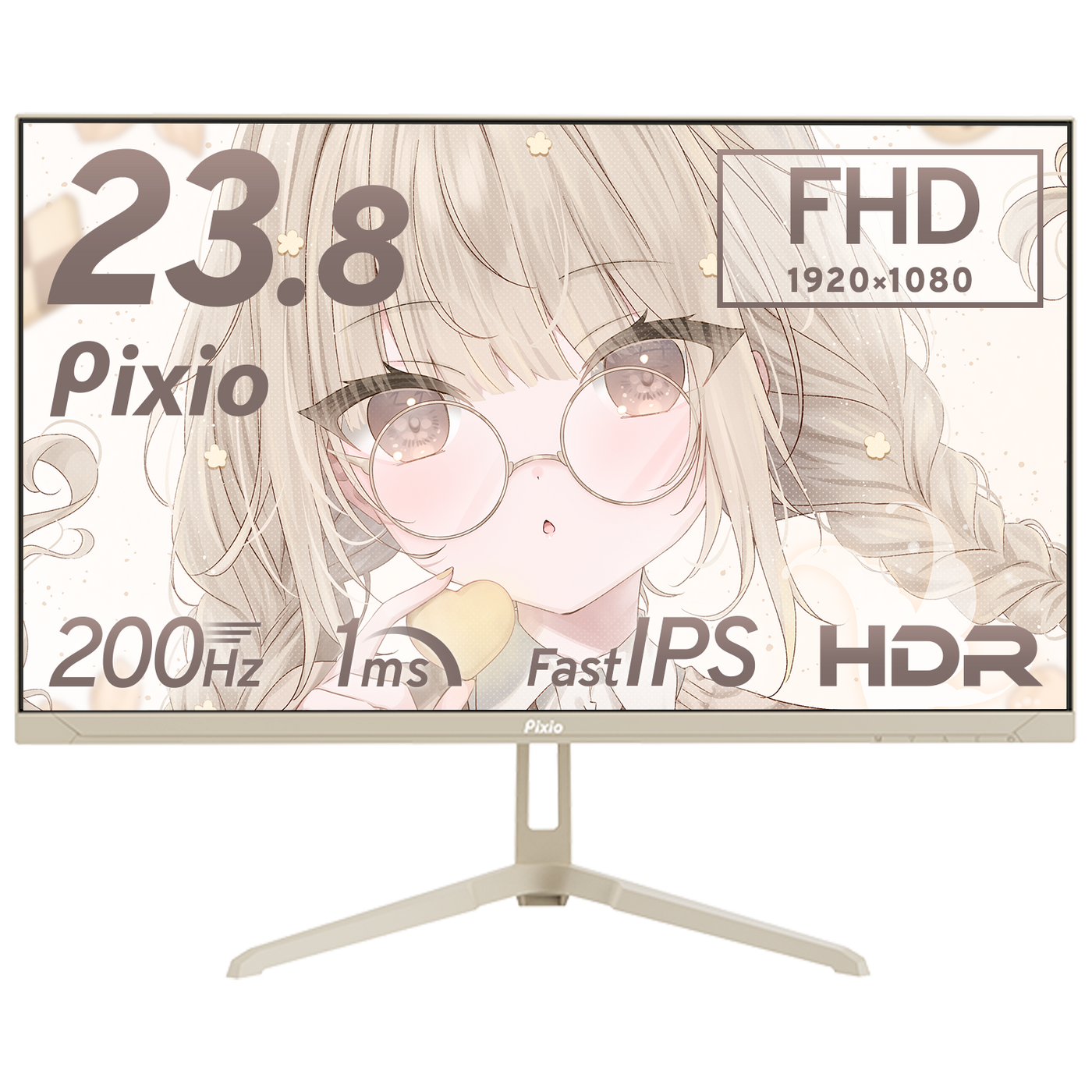 Amazon.co.jp: Pixio PS1S Wave Beige ベージュ モニターアーム