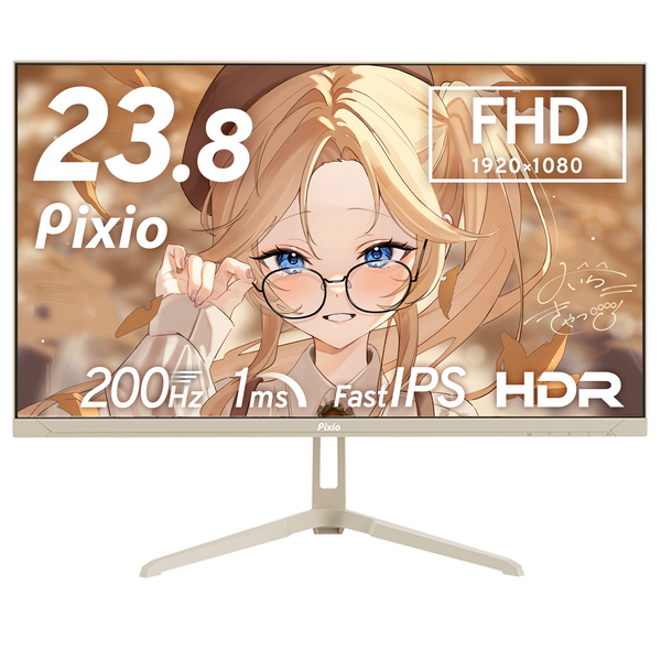 pixo ゲーミングモニター　px248 waveホワイト　23.8インチ PX248WAVEW / ホワイト | 23.8インチ 200Hz FHD FastIPS