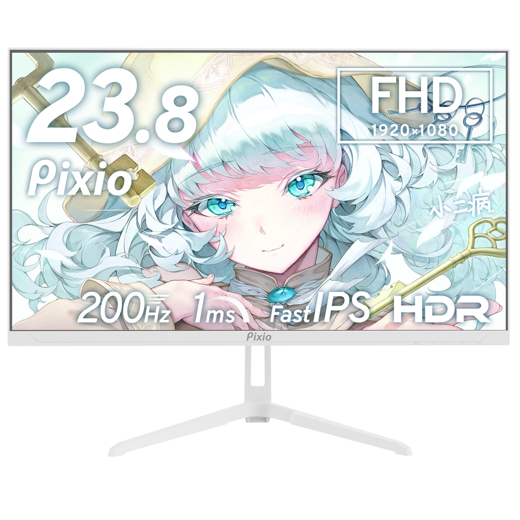 ピ*ಣ様 【24年製】未使用近いPixio白モニター23.8‘180HzPX24 PX248WAVEW / ホワイト | 23.8インチ 200Hz FHD FastIPS