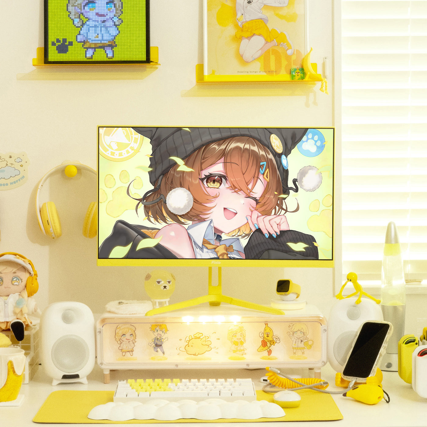 PX248WAVEPP / イエロー | 23.8インチ 200Hz FHD FastIPSゲーミング