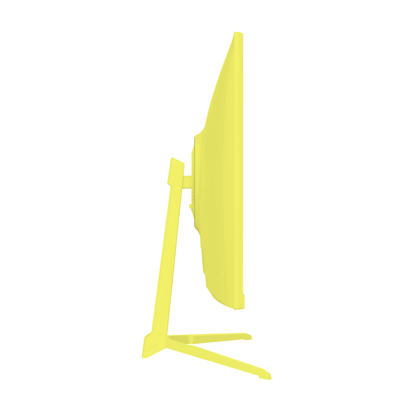 黃黃　　モニター 初となるイエローカラーのゲーミングモニターとモニターアームを