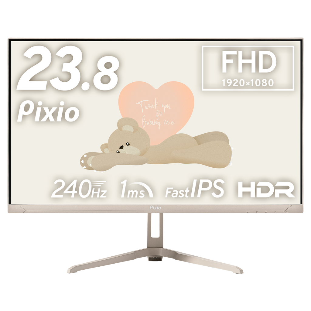 PX249WAVEBE / ベージュ | 23.8インチ 240Hz FHD FastIPSゲーミング PX249WAVEBE / ベージュ | 23.8インチ 240Hz FHD FastIPSゲーミング