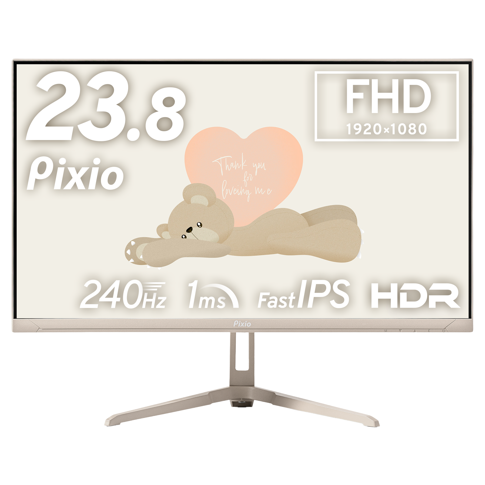 PX249WAVEBE / ベージュ | 23.8インチ 240Hz FHD FastIPSゲーミング
