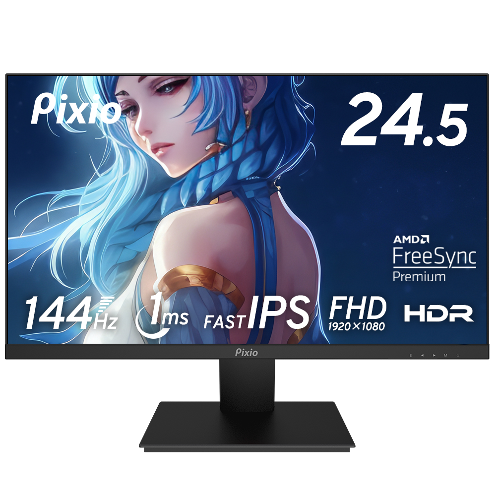 Pixio ゲーミングモニター 24インチ WQHD 180hz Pixio ピクシオ ゲーミングモニター PX259PS 360hz 白 ホワイト