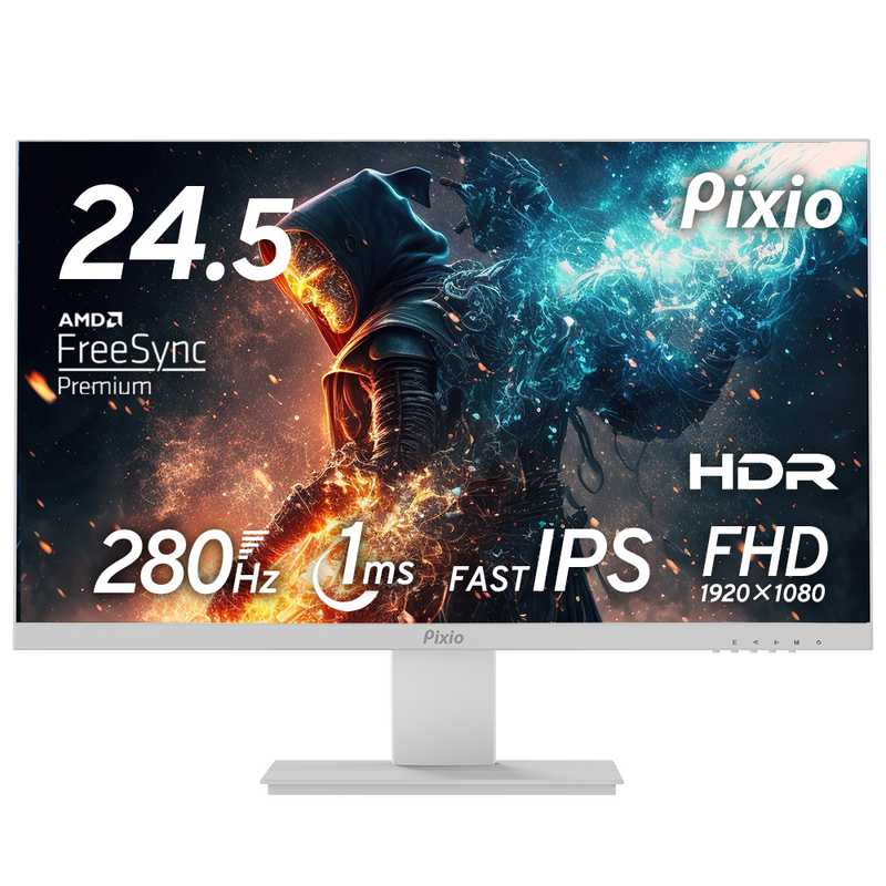 ◼️新品◼️PX259 Prime / White 白◼️Pixio◼️ PX259PW / ホワイト | 24.5インチ 280Hz FHD IPSゲーミング